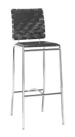 Criss Cross Barstool Black