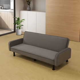 Brown Flannel Living Room Sofabed