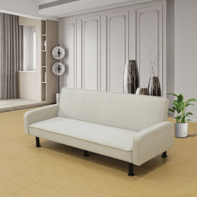 Light Grey Flannel Living Room Sofabed