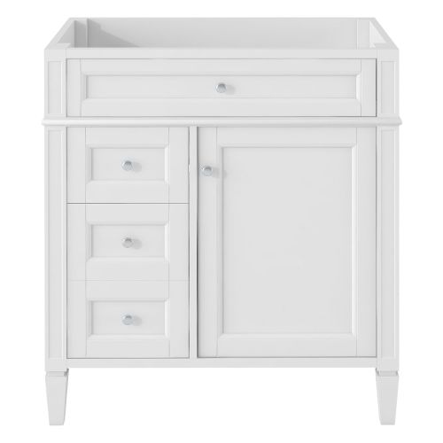 30'' Bathroom Vanity without Top Sink, Modern Bathroom Storage Cabinet with 2 Drawers and a Tip-out Drawer (NOT INCLUDE BASIN)
